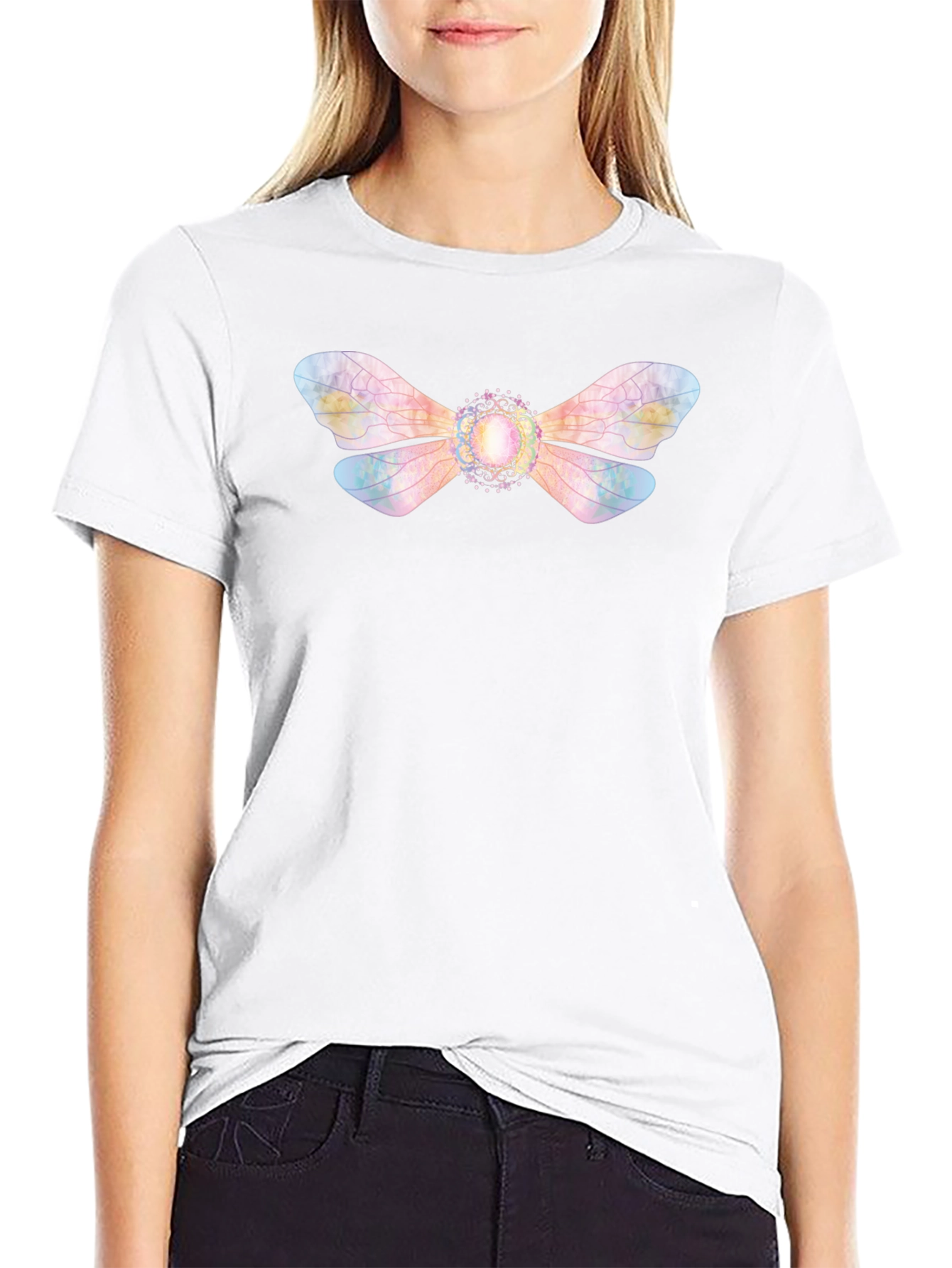 Magical Wings Graphic Black Tee