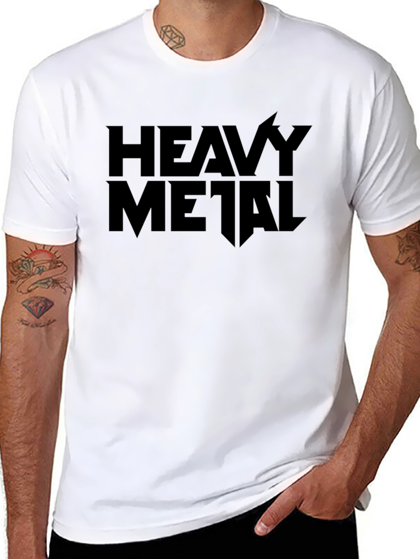 Heavy Metal Graphic Tee - Classic Black Shirt