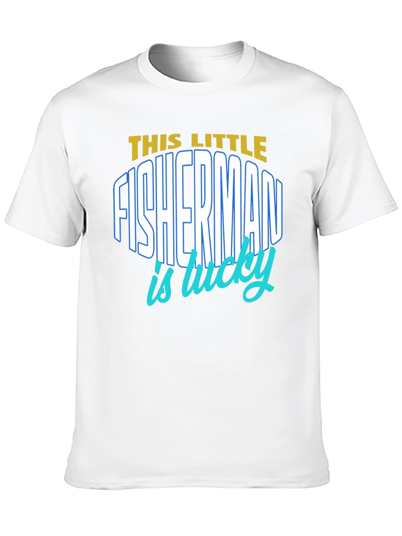 Lucky Fisherman Graphic T-Shirt - Black