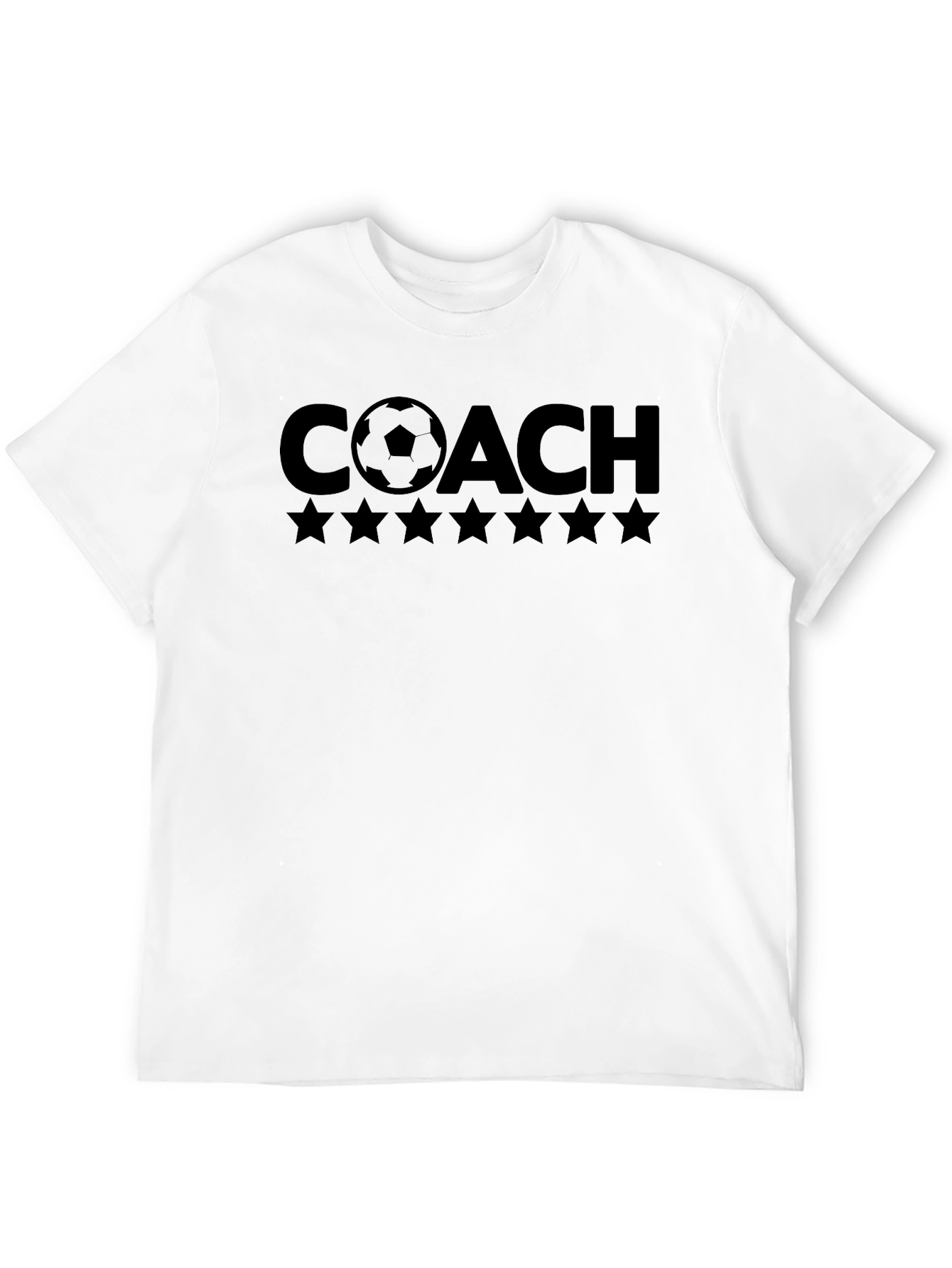 Soccer Coach T-Shirt with Star Design