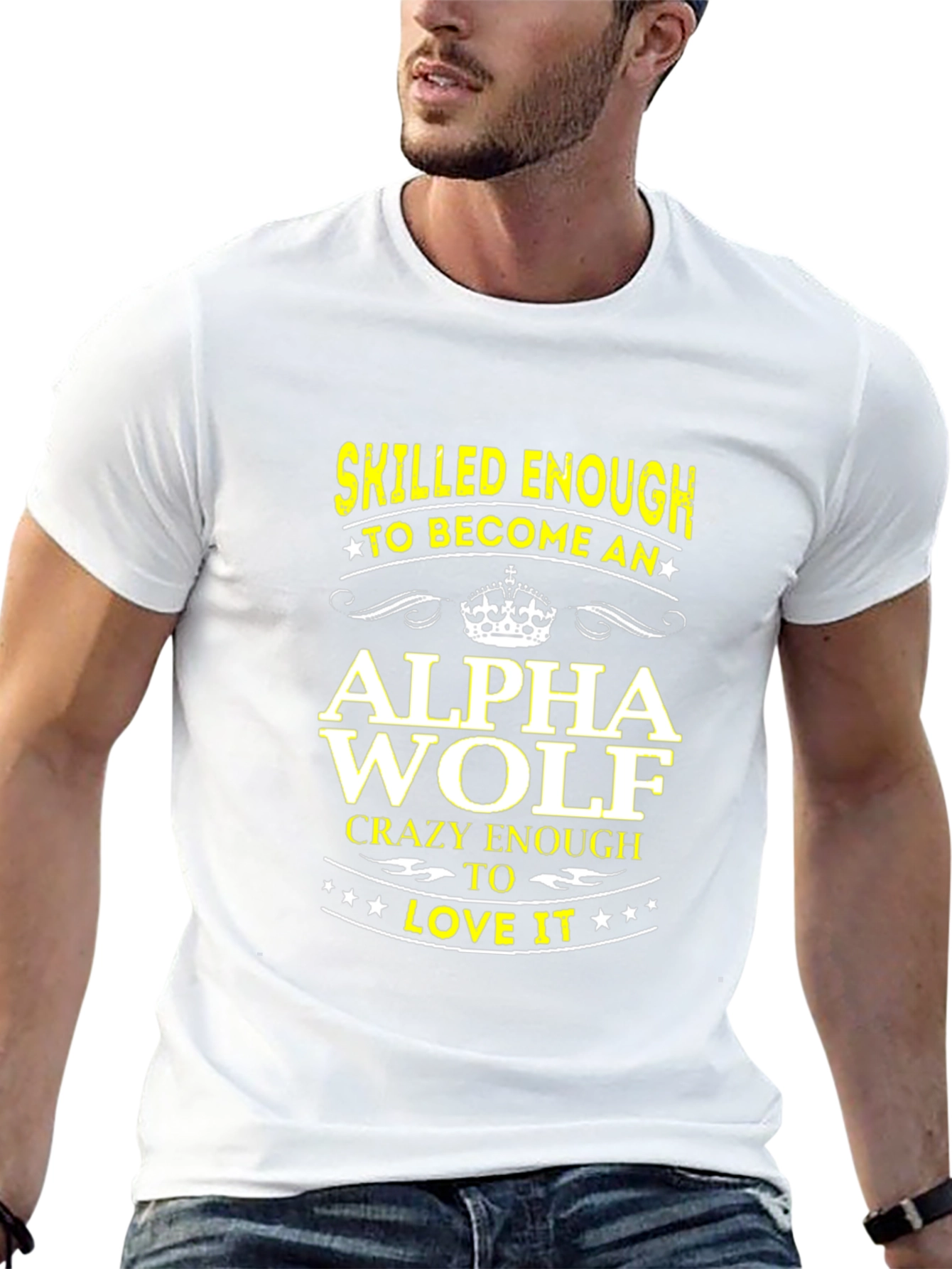 Skilled Enough Alpha Wolf Graphic Tee