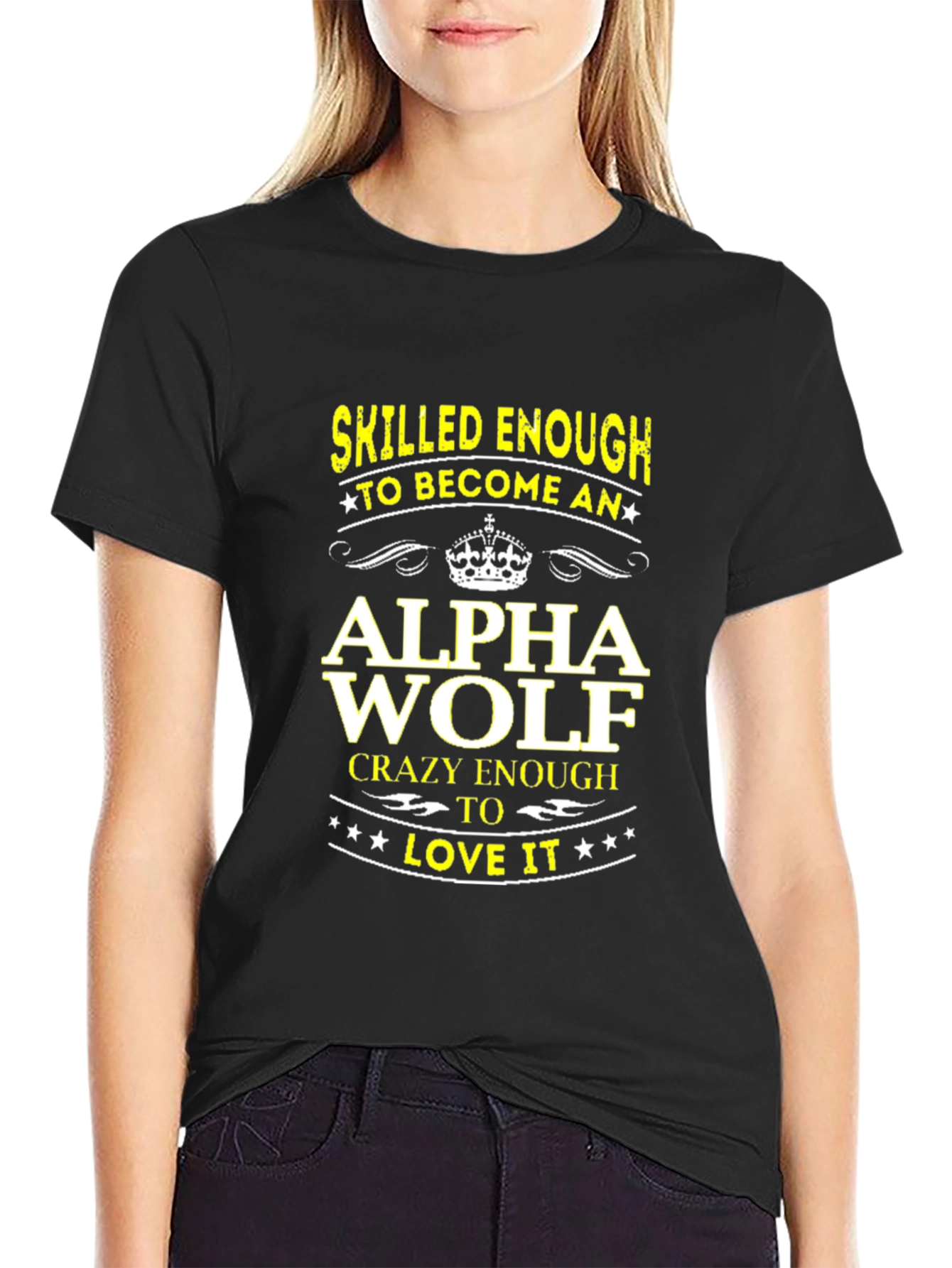 Skilled Enough Alpha Wolf Graphic Tee