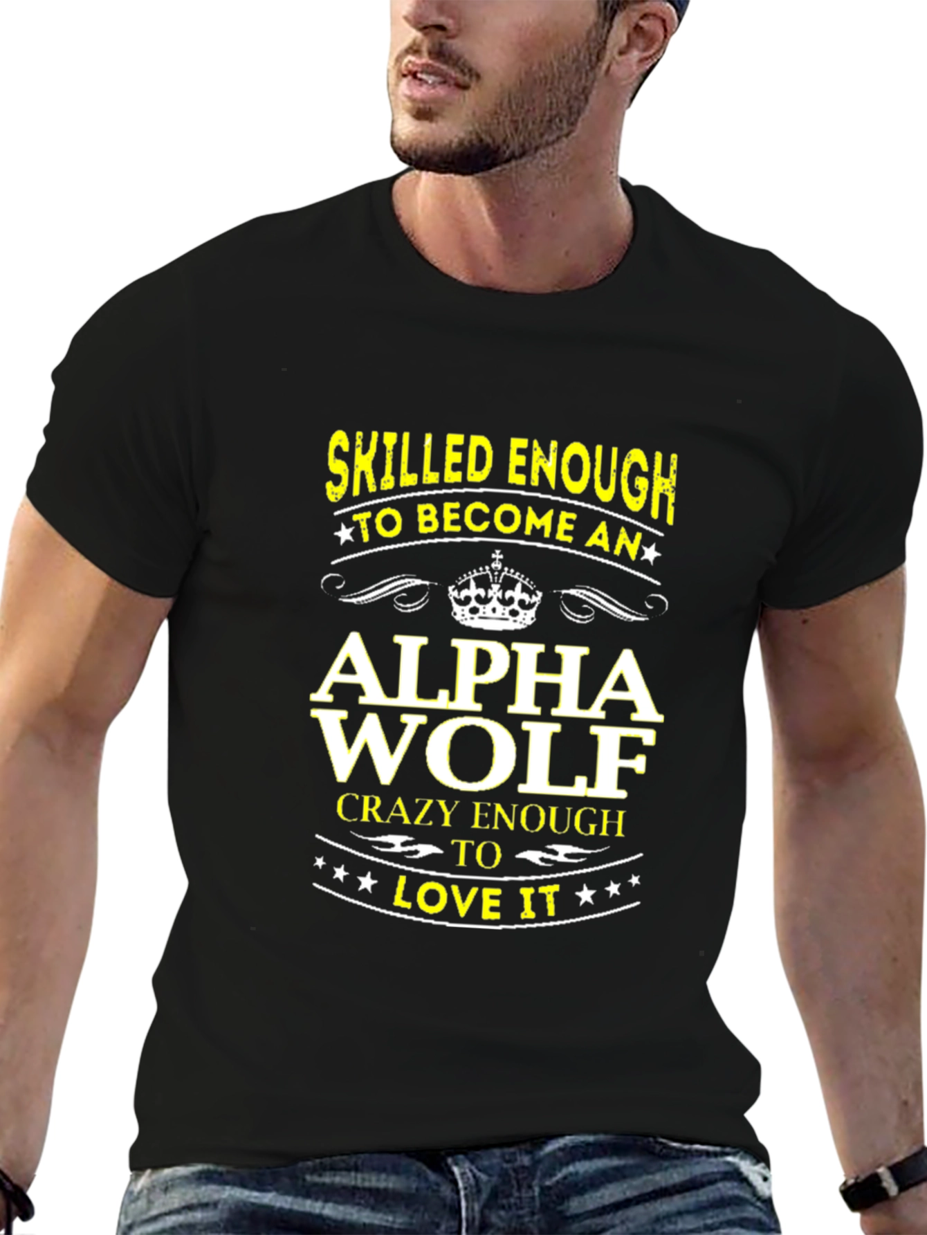 Skilled Enough Alpha Wolf Graphic Tee