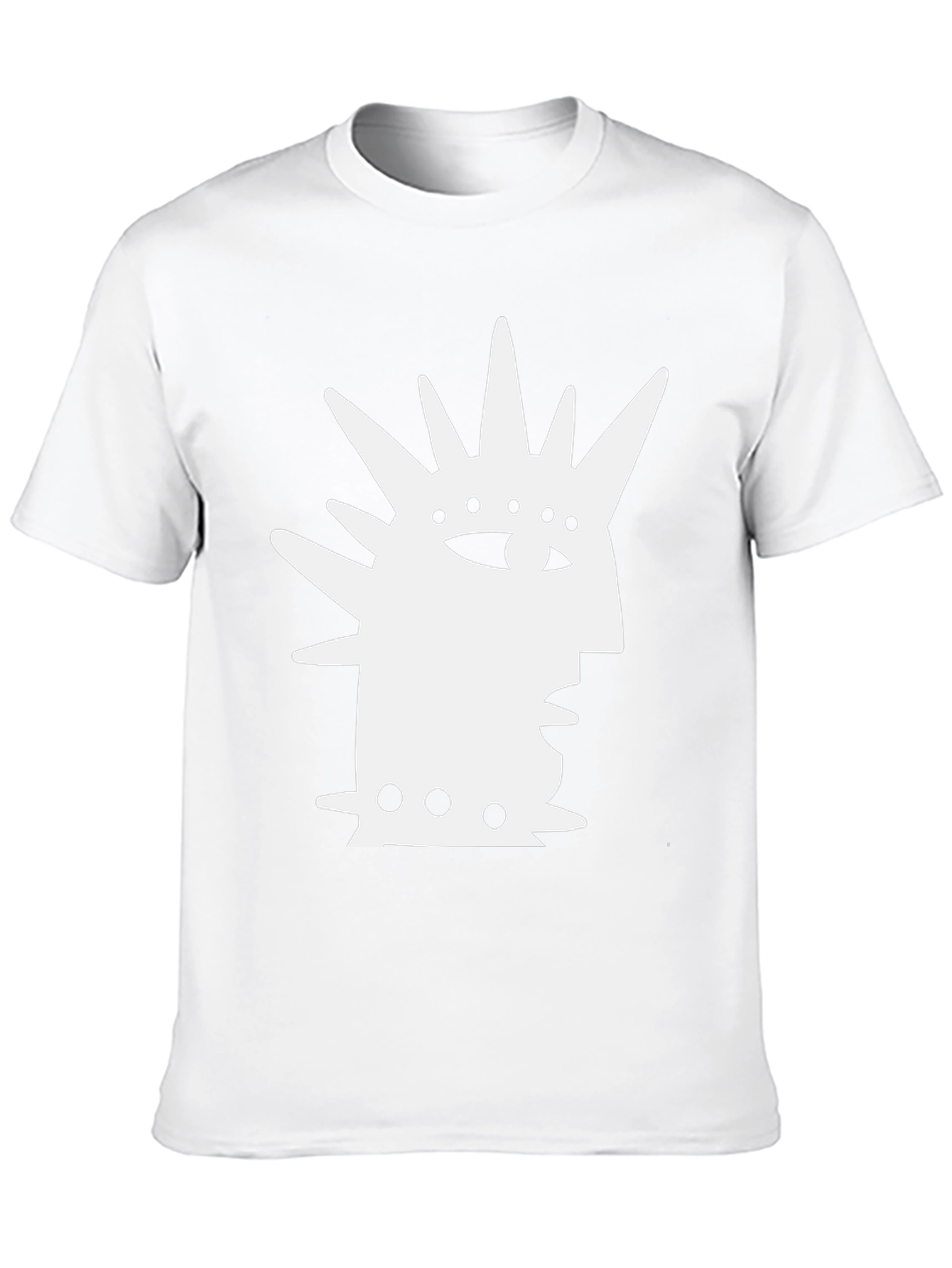 Abstract Punk Rock Graphic T-Shirt - Black