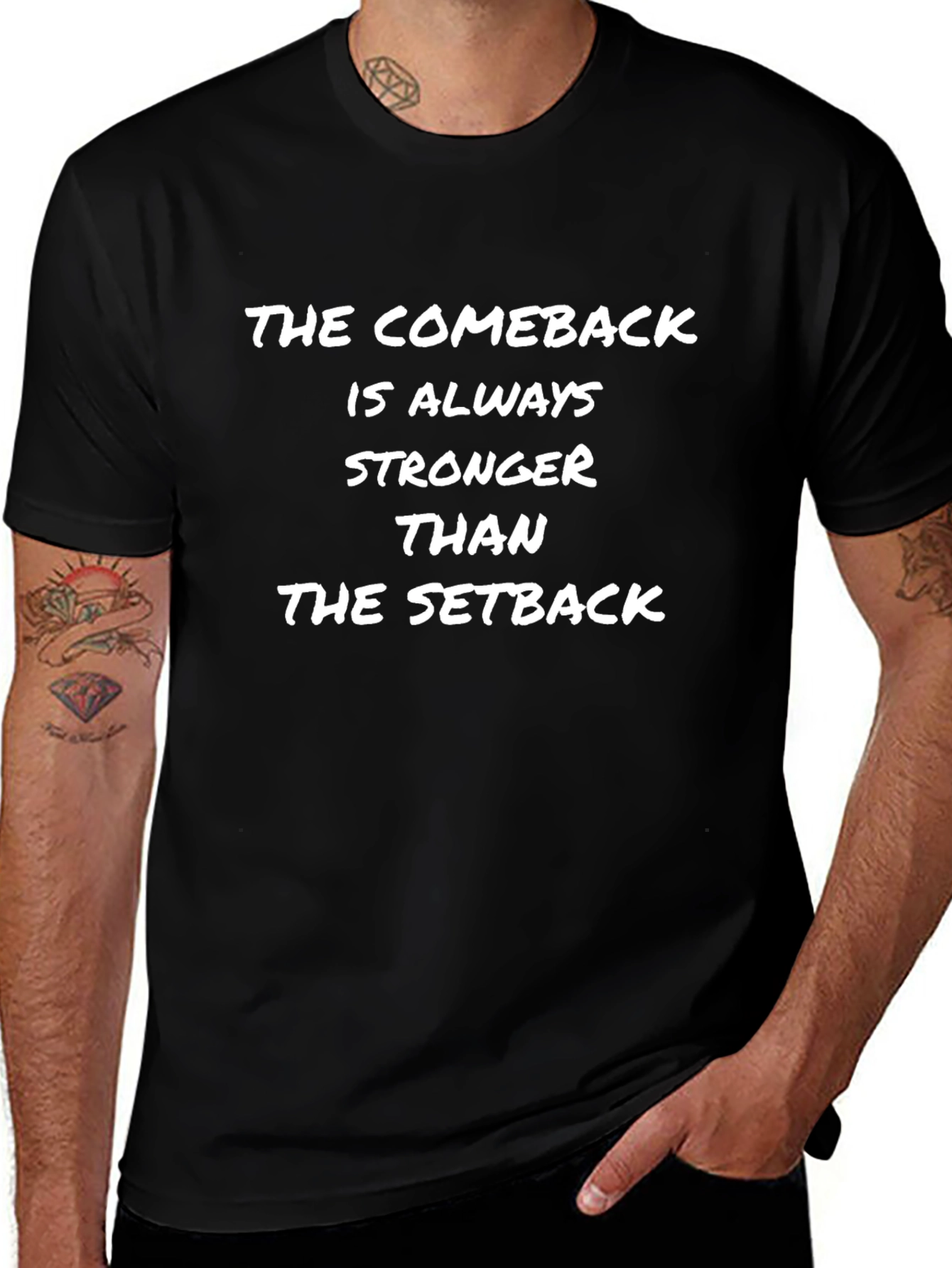 Motivational Comeback T-Shirt: Stronger Than Setback