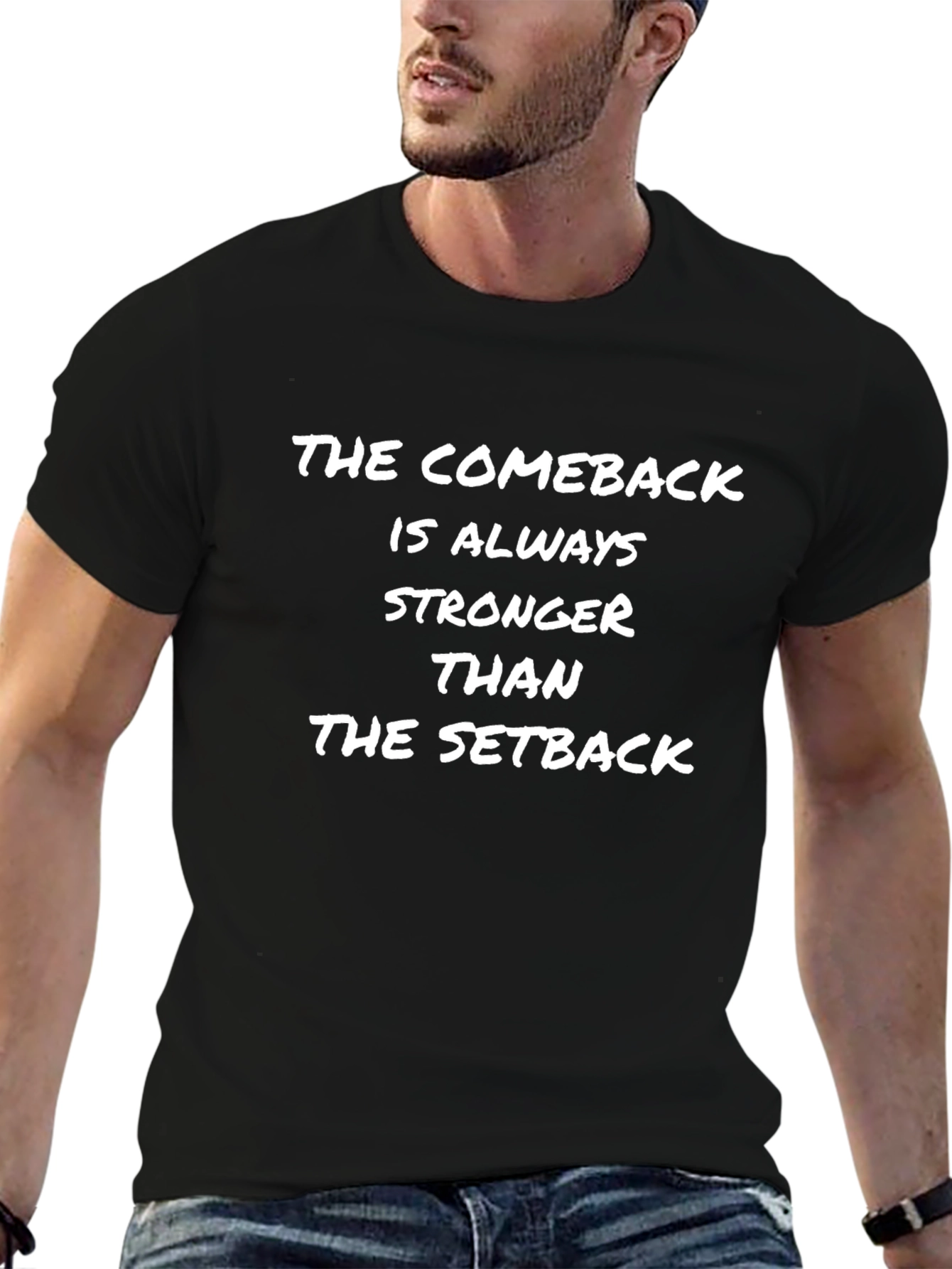 Motivational Comeback T-Shirt: Stronger Than Setback