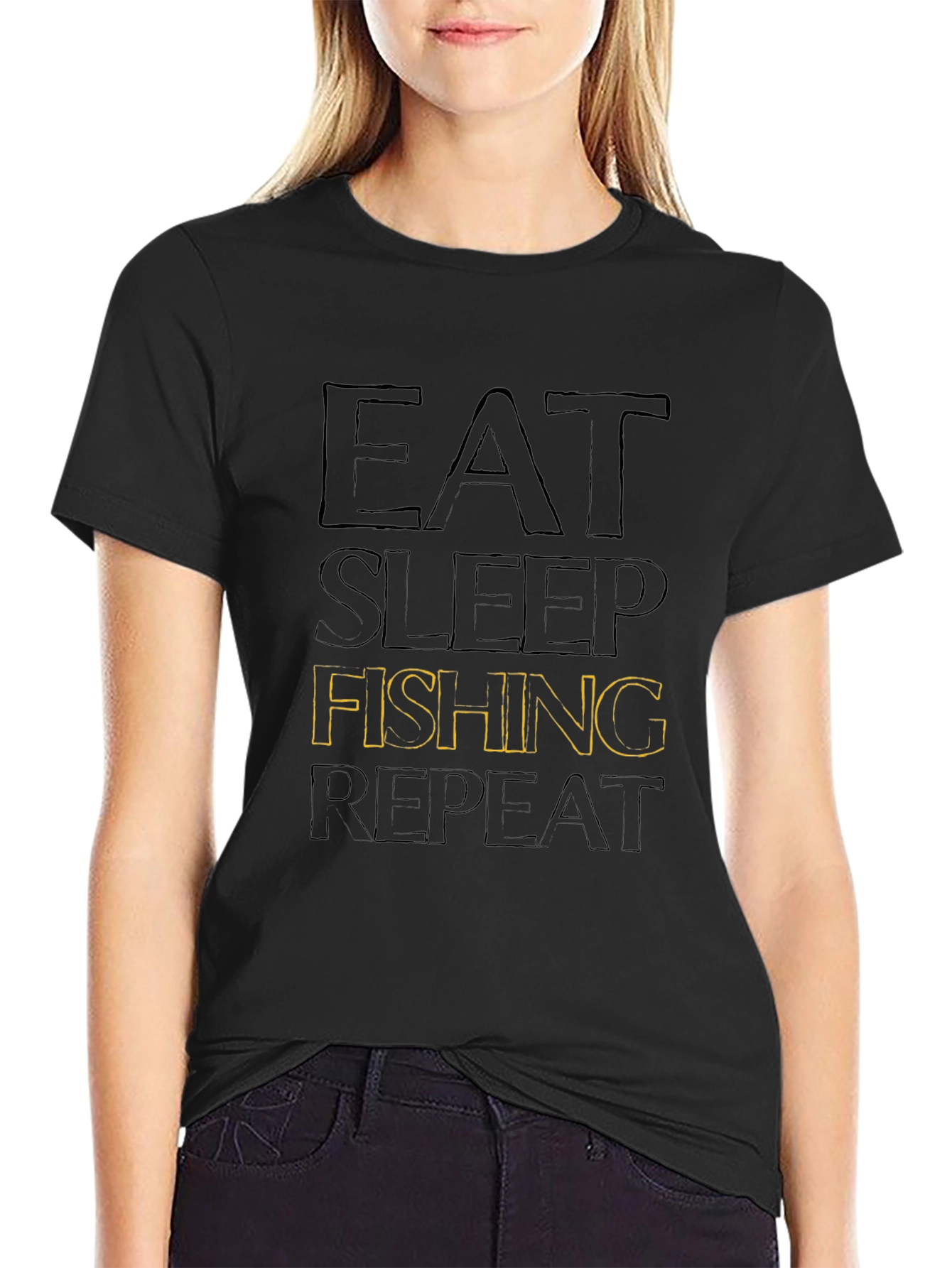Eat Sleep Fishing Repeat T-Shirt