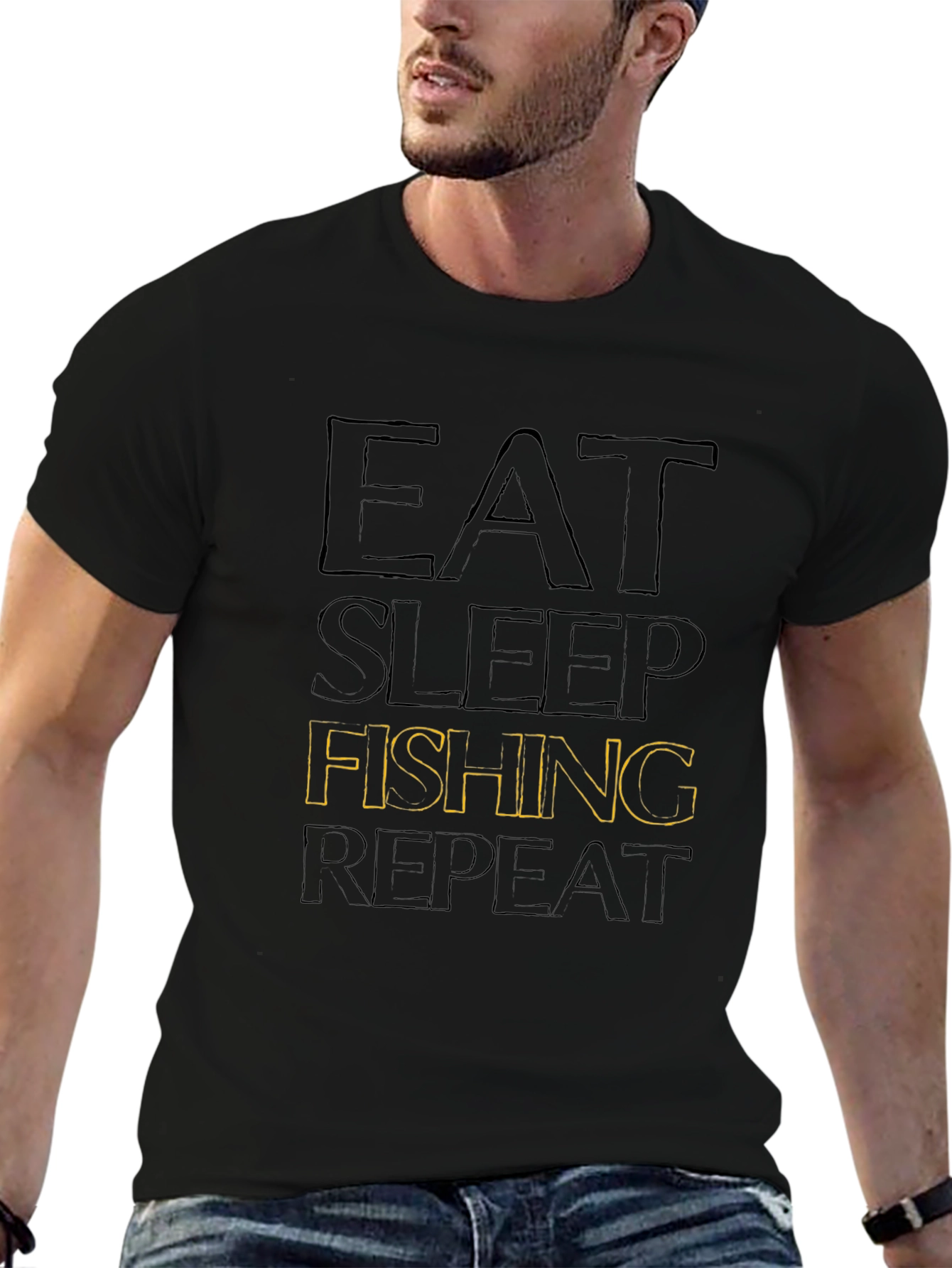 Eat Sleep Fishing Repeat T-Shirt