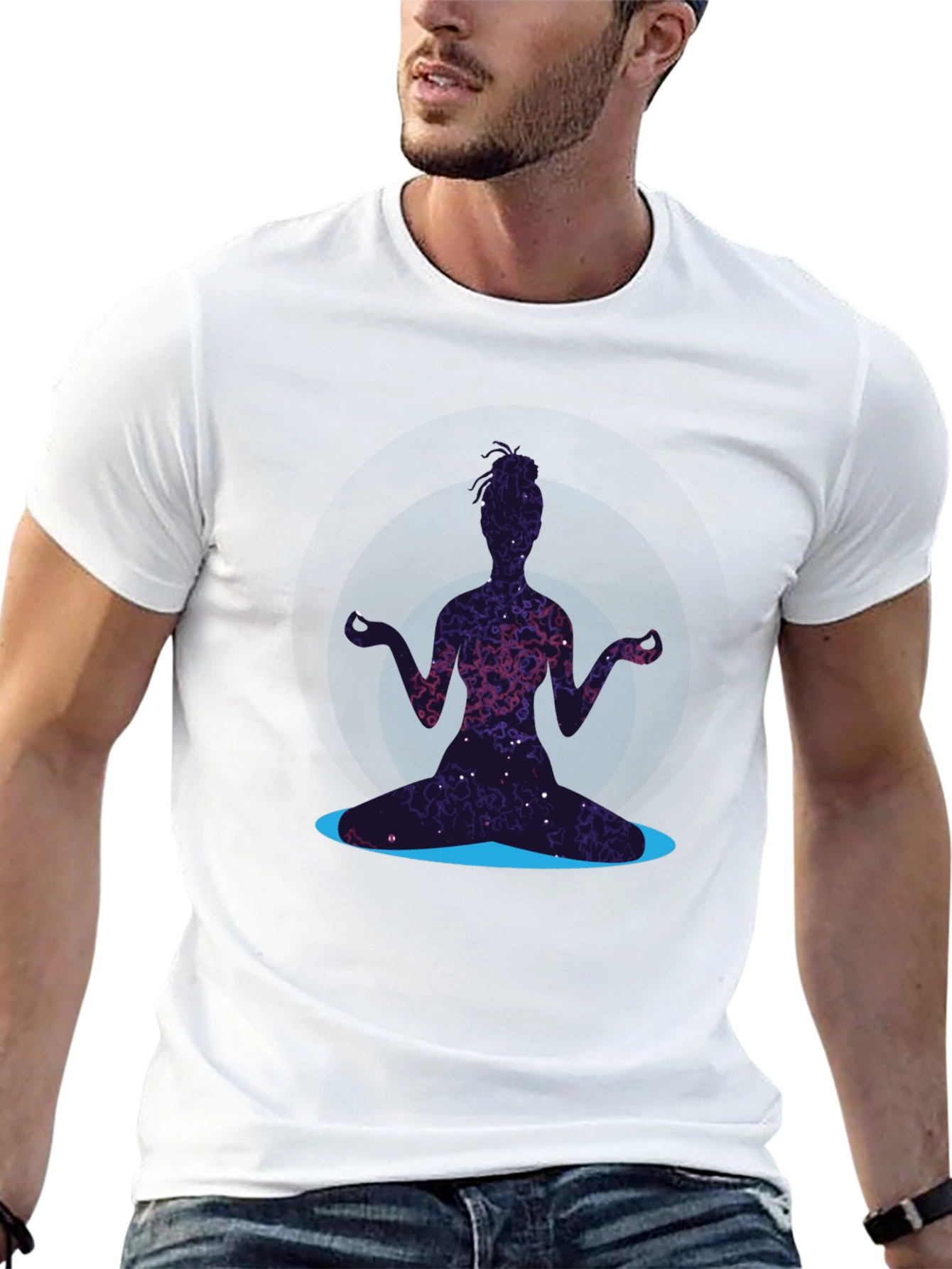 Cosmic Meditator T-Shirt - Relax in Style