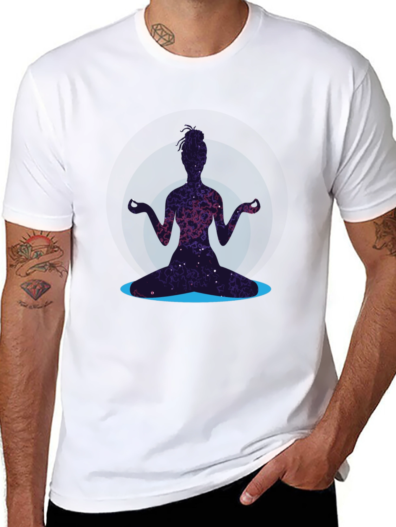 Cosmic Meditator T-Shirt - Relax in Style