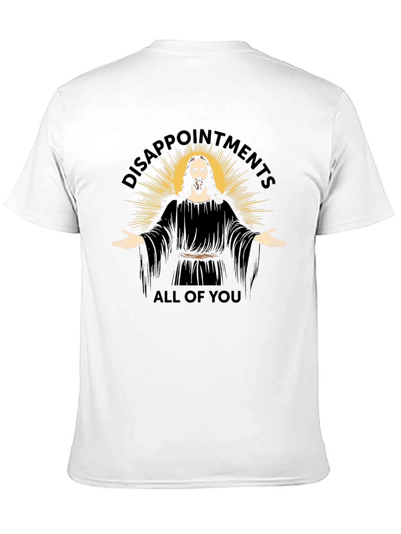 Disappointment Jesus Black Graphic T-Shirt
