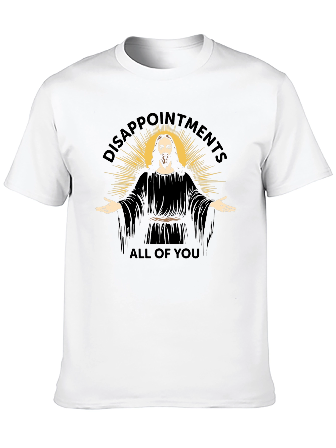 Disappointment Jesus Black Graphic T-Shirt