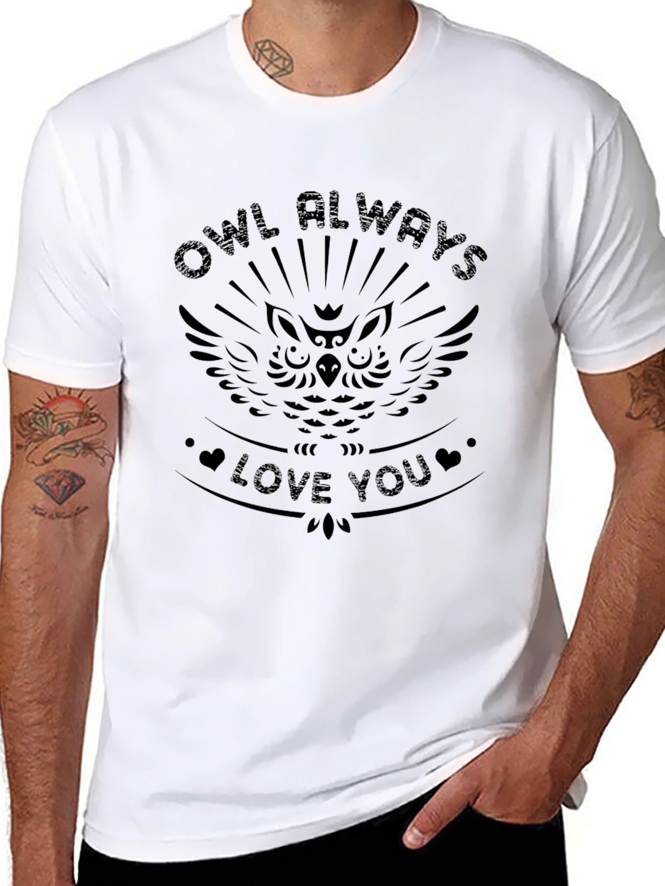 Owl Always Love You T-Shirt - Black Graphic Tee
