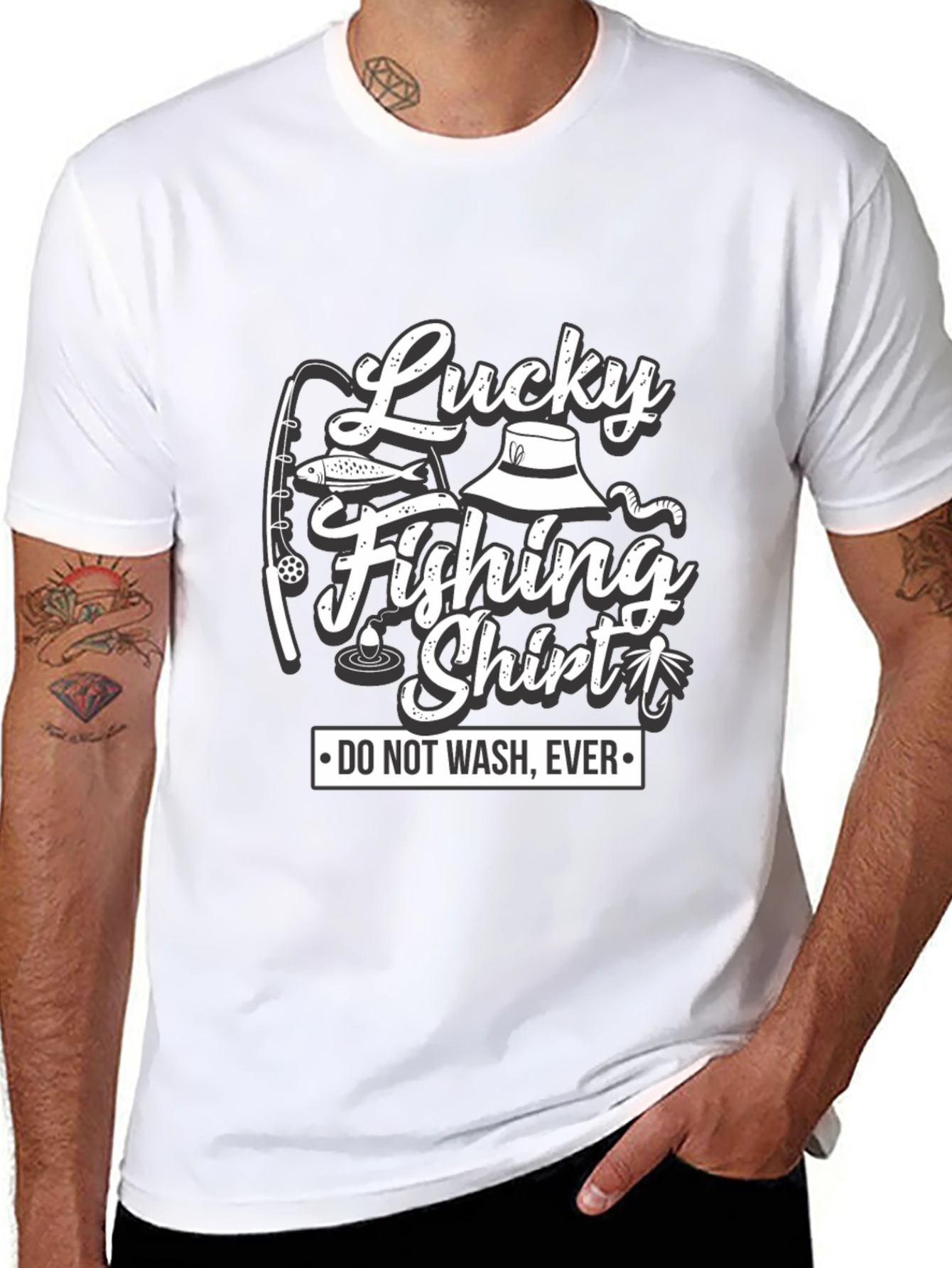 Lucky Fishing Shirt - Do Not Wash Ever T-Shirt