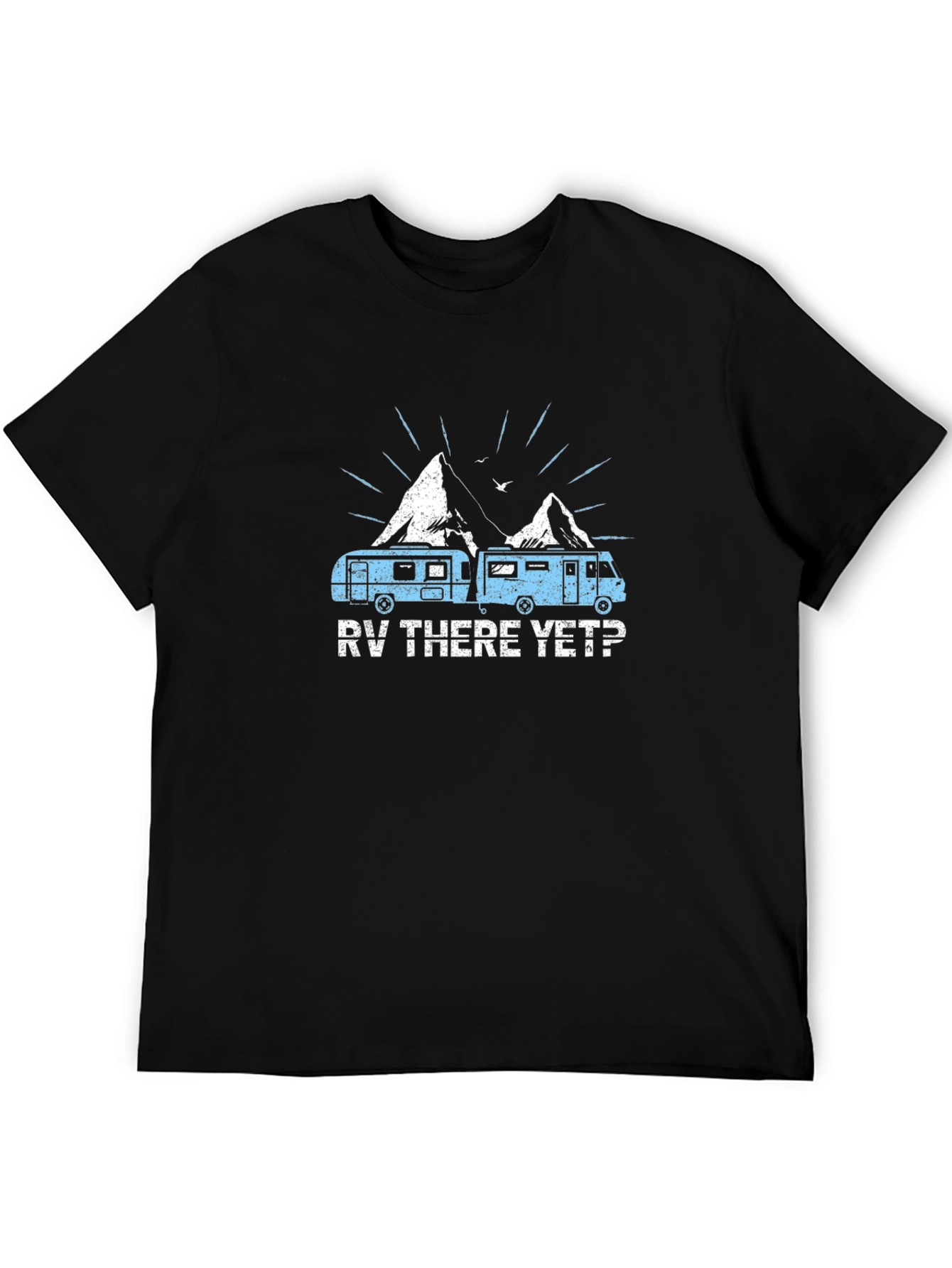 RV There Yet? Black Graphic T-Shirt