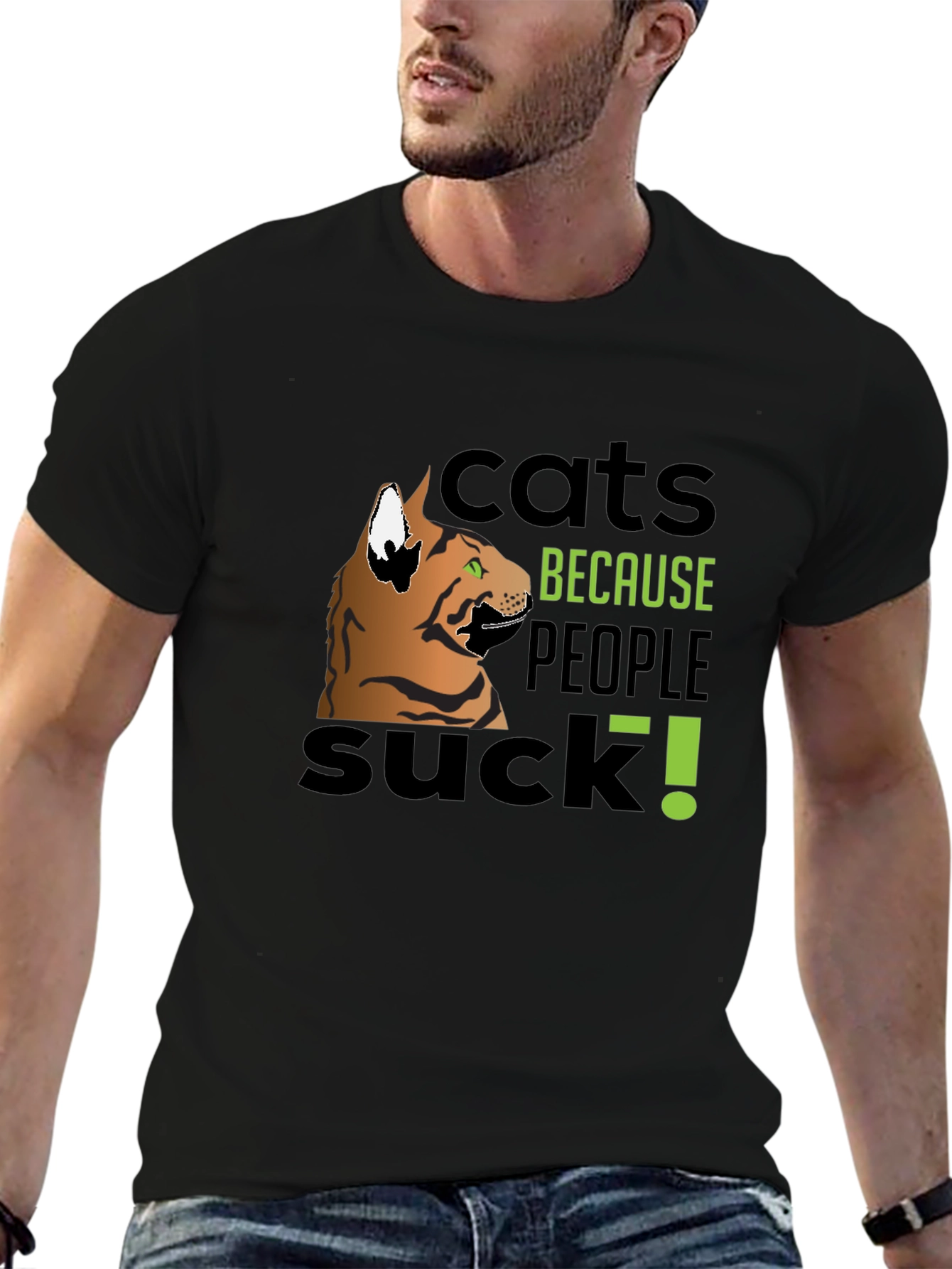 Cats Because People Suck! Graphic Tee