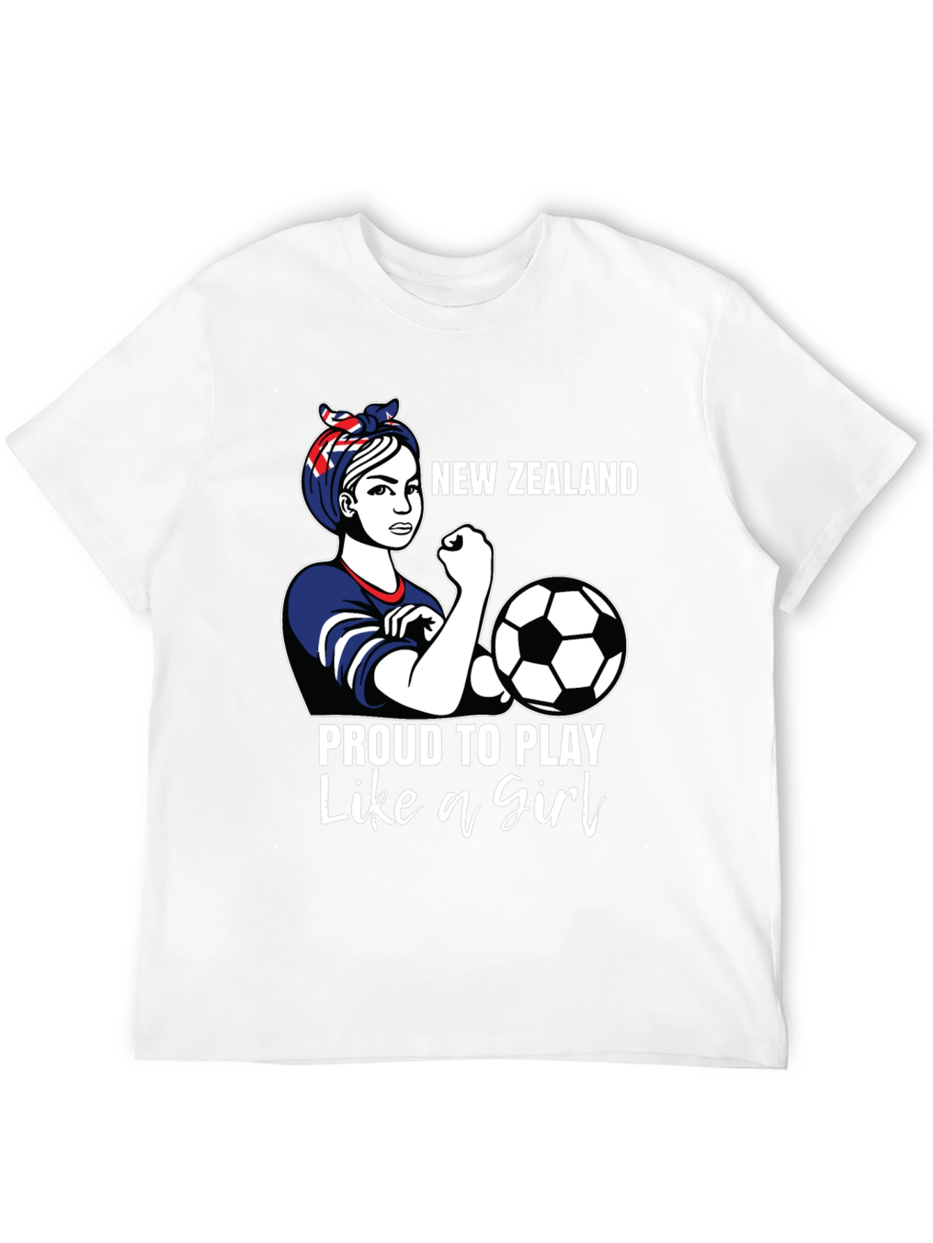 New Zealand Soccer Girl Power T-Shirt