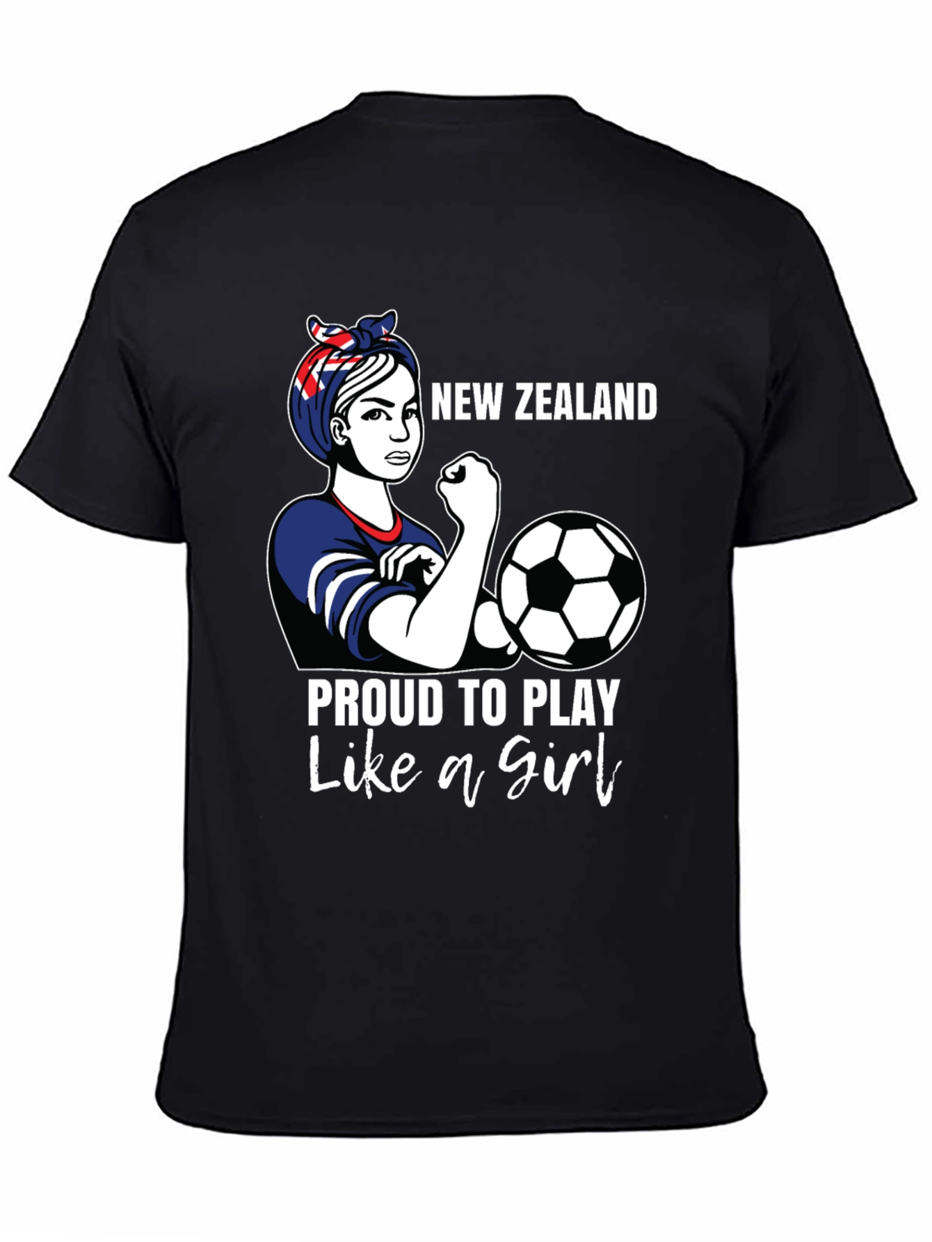 New Zealand Soccer Girl Power T-Shirt