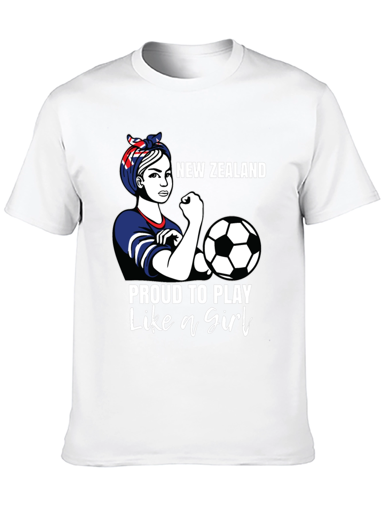 New Zealand Soccer Girl Power T-Shirt