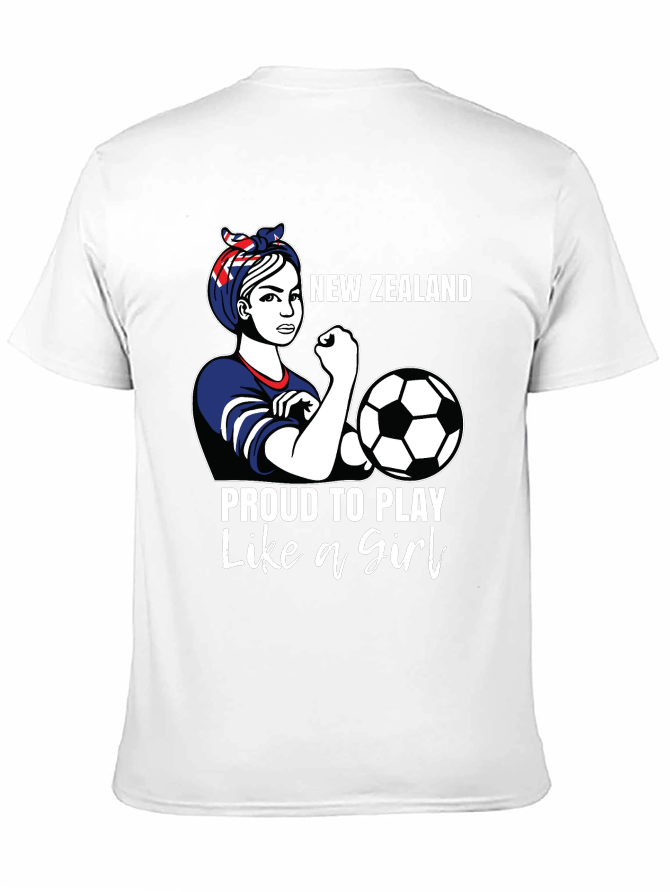 New Zealand Soccer Girl Power T-Shirt
