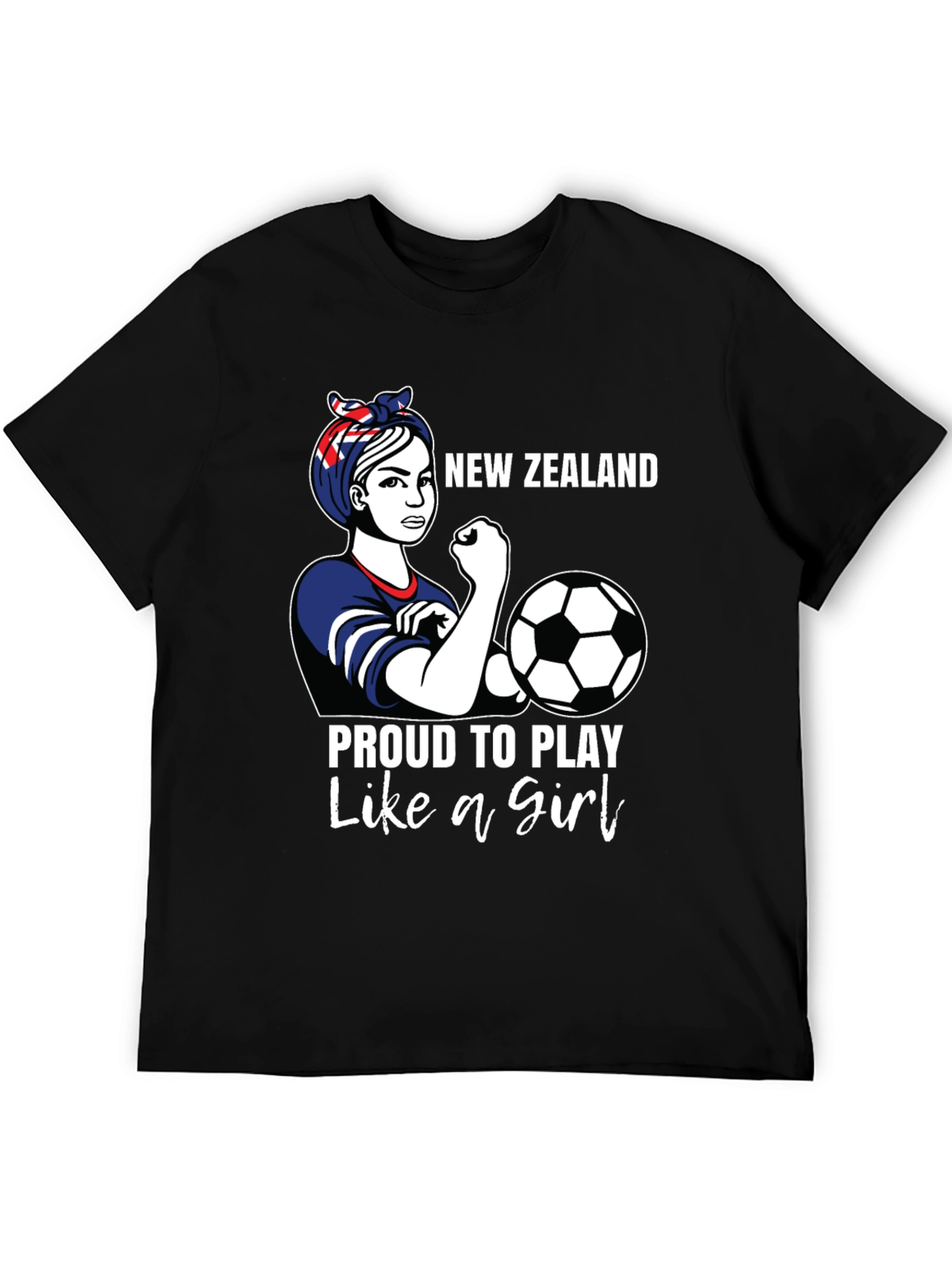 New Zealand Soccer Girl Power T-Shirt
