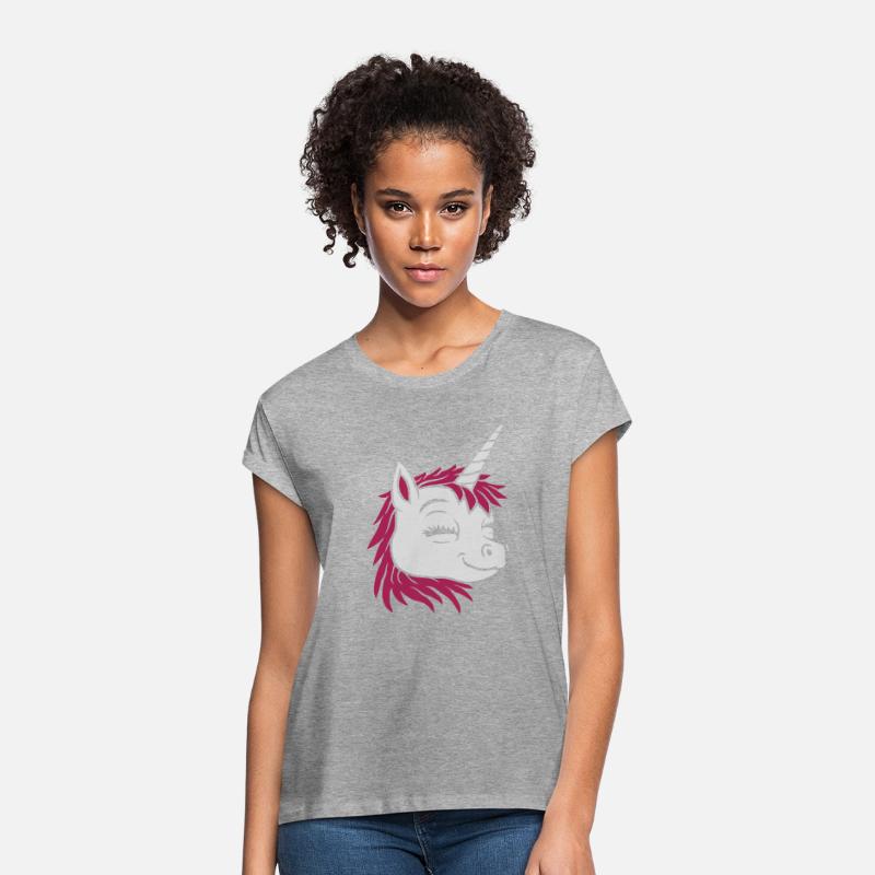 Cartoon face happy unicorn
