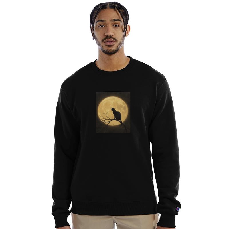Cat in the moon! Helloween-Shirts for all! Cult!
