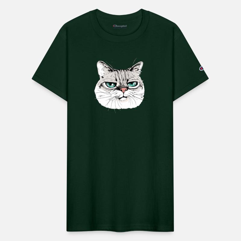Cat with green eyes