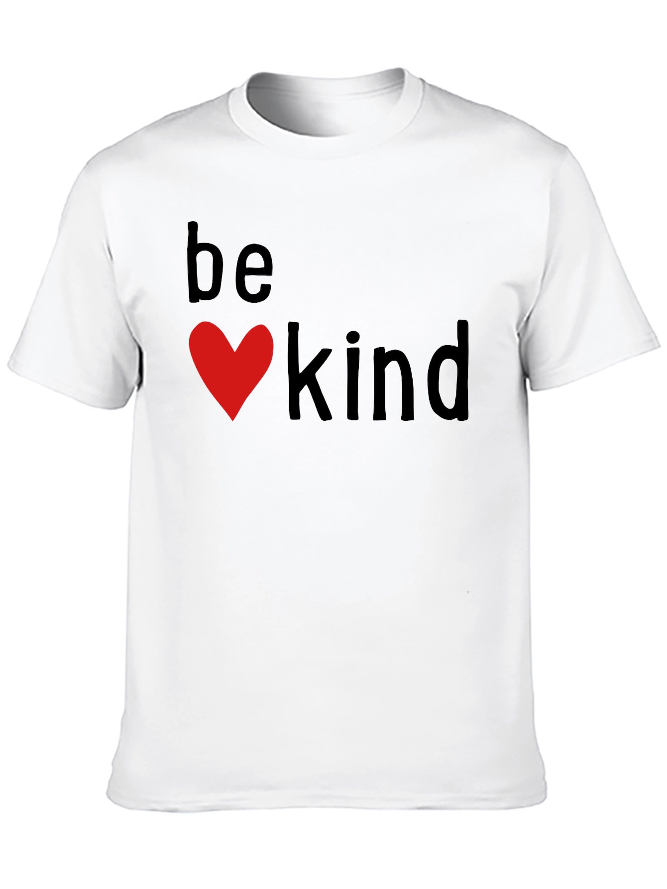 Be Kind Heart Graphic Black T-Shirt