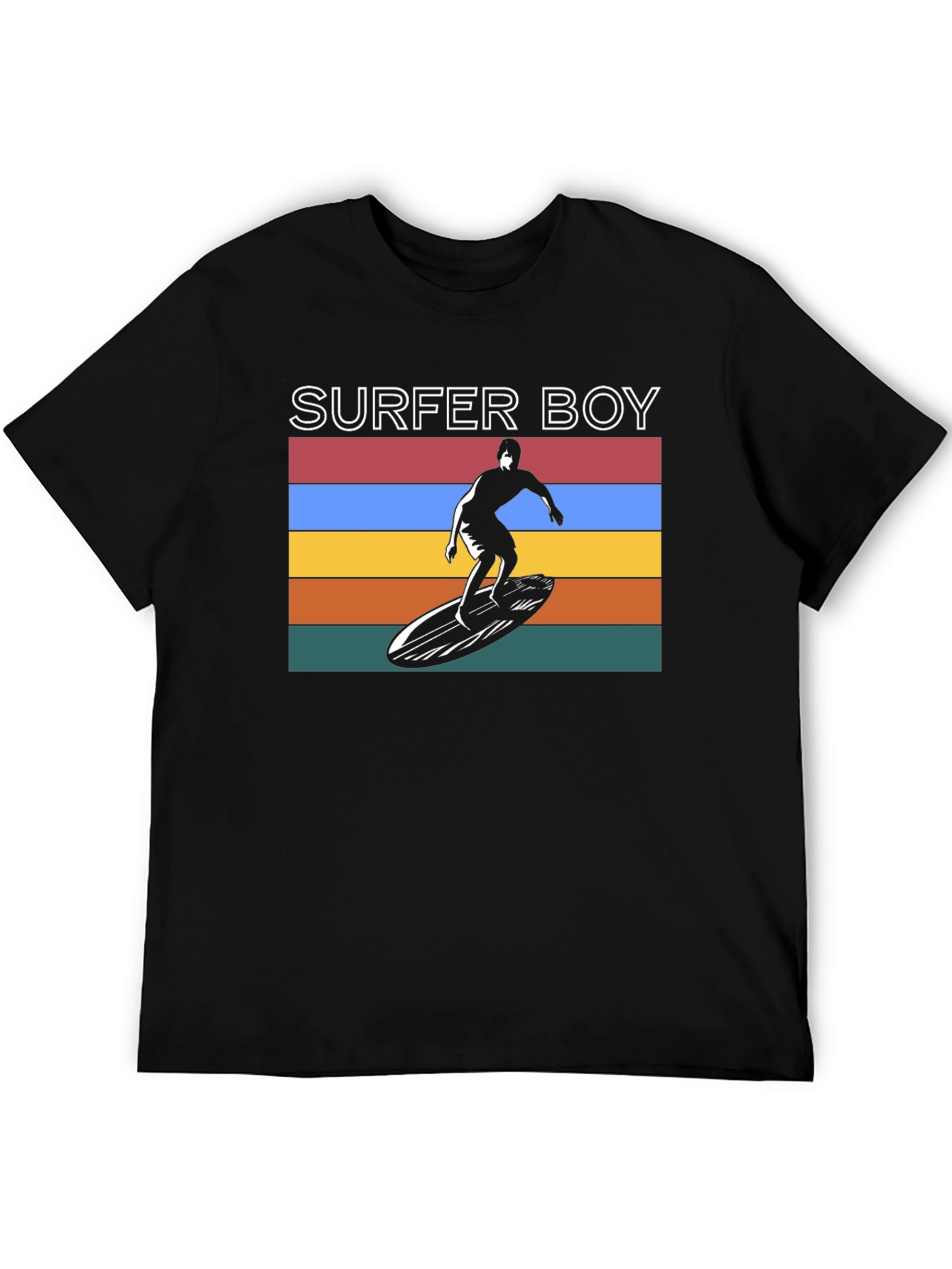Surfer Boy Tee - Retro Graphic