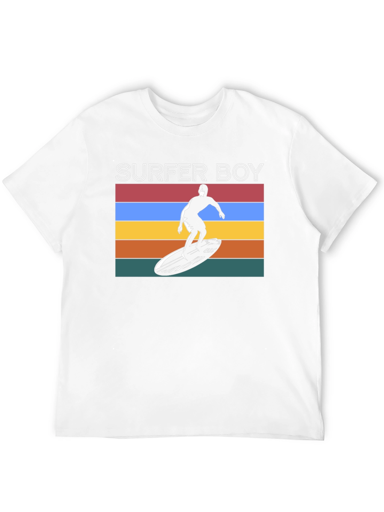Surfer Boy Tee - Retro Graphic