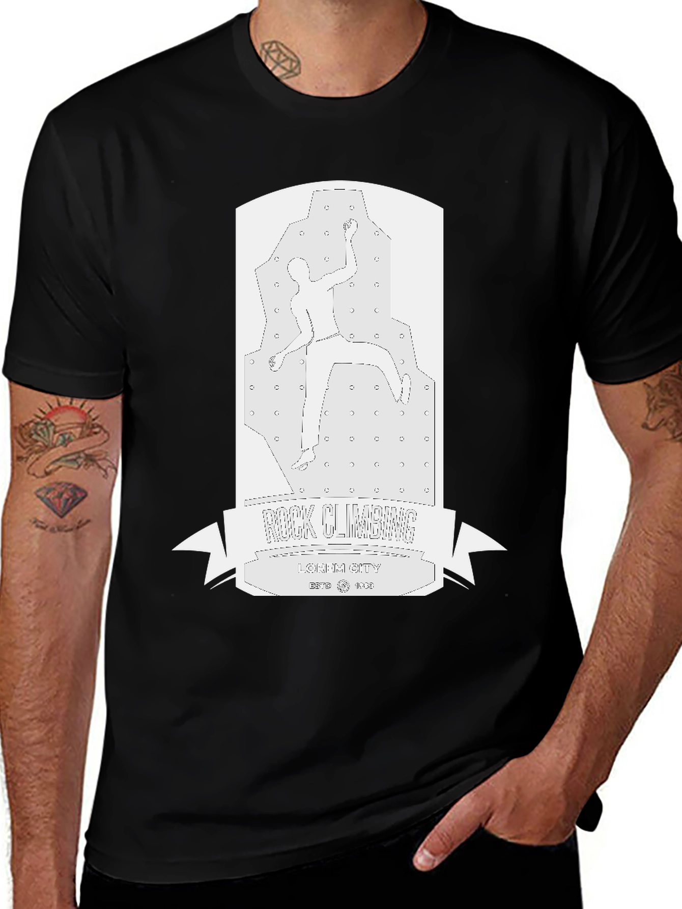 Rock Climbing T-Shirt - Urban Style