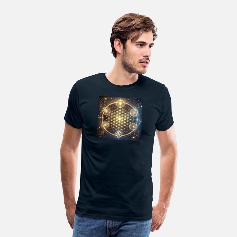Celestial Harmony: The Golden Flower of Life