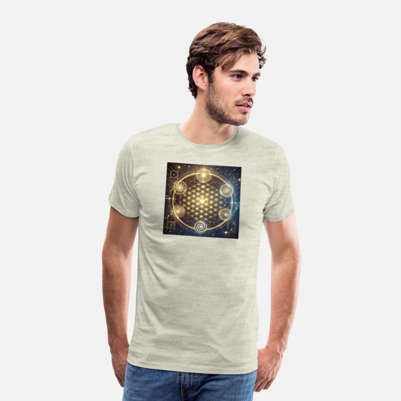 Celestial Harmony: The Golden Flower of Life