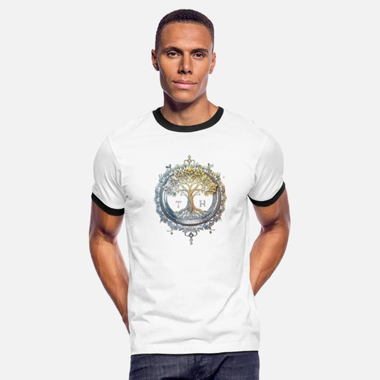 "Celestial Roots: The Golden Tree of Unity Tee"