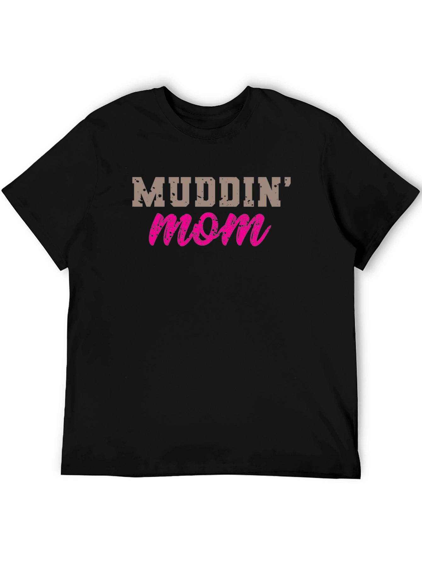 Mudding Mom Graphic T-Shirt - Black