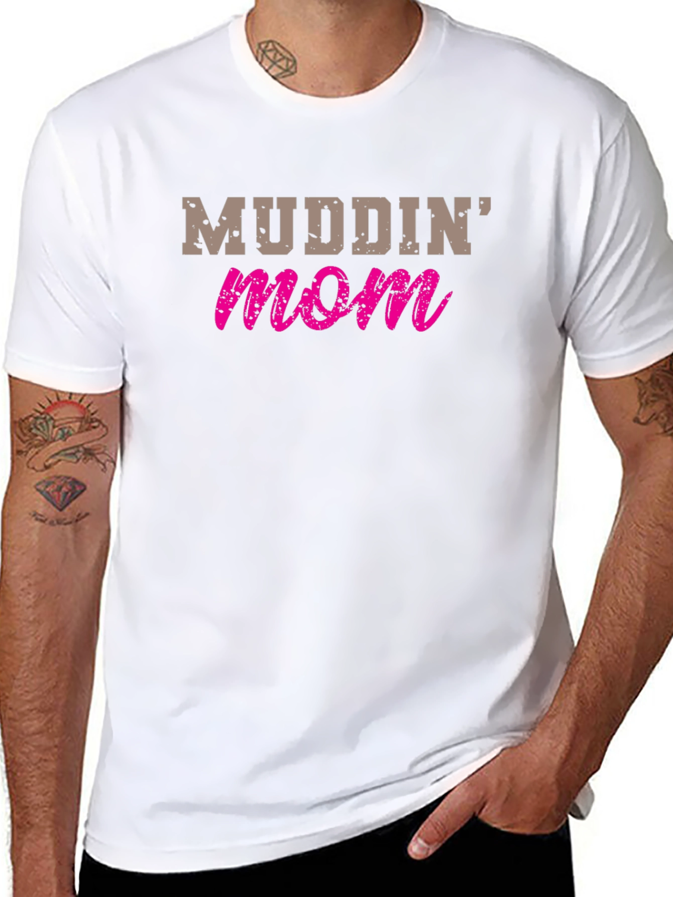 Mudding Mom Graphic T-Shirt - Black