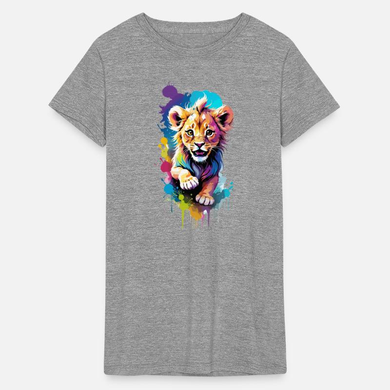 Cheerful lion cub