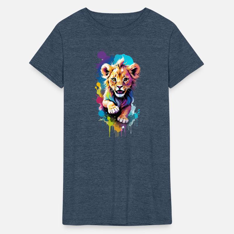 Cheerful lion cub