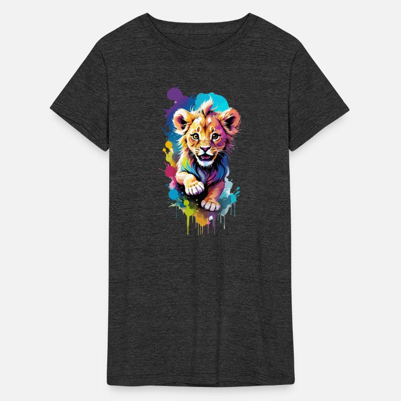 Cheerful lion cub