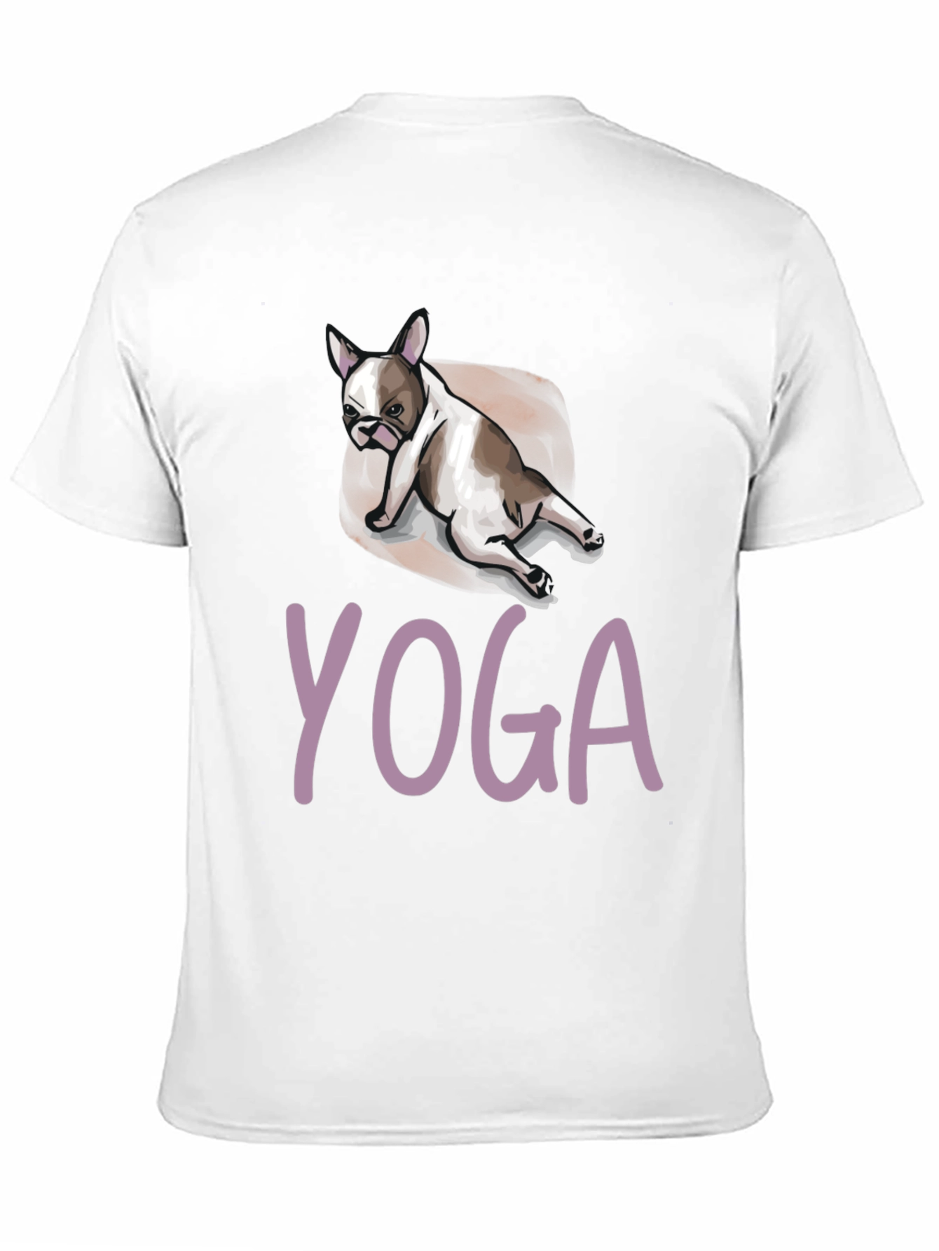 Yoga Dog Graphic Tee - Relaxed Fit Black T-Shirt