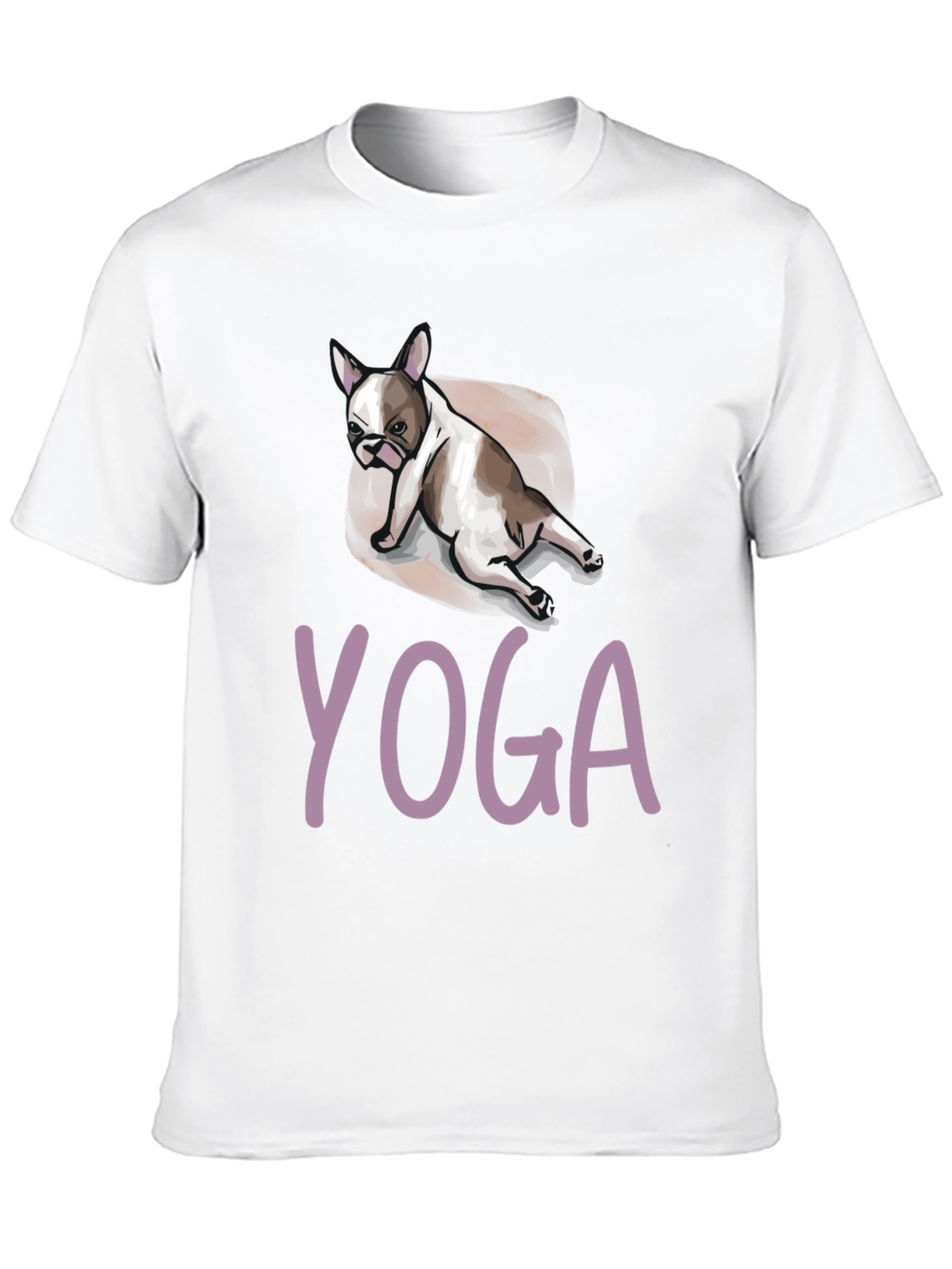 Yoga Dog Graphic Tee - Relaxed Fit Black T-Shirt