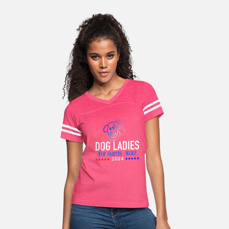 Childless Dog Ladies for Harris-Walz (floppy dog)