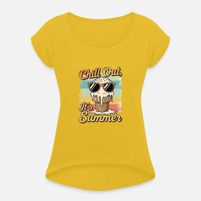 Chill Out Summer Ice Cream Retro Design