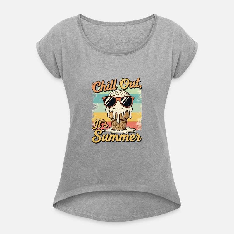 Chill Out Summer Ice Cream Retro Design