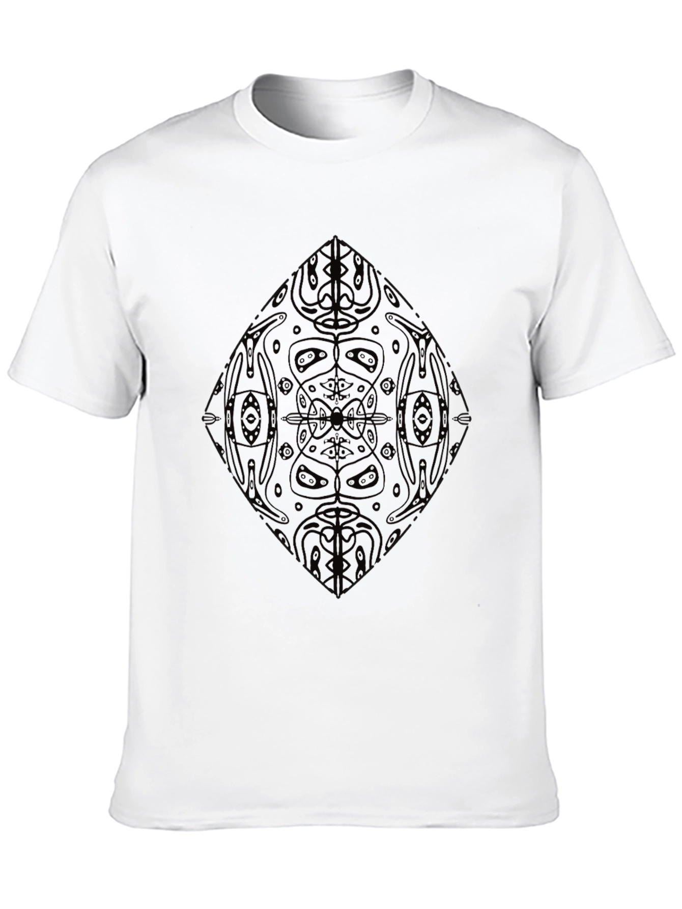 Mens Black Tribal Graphic Tee