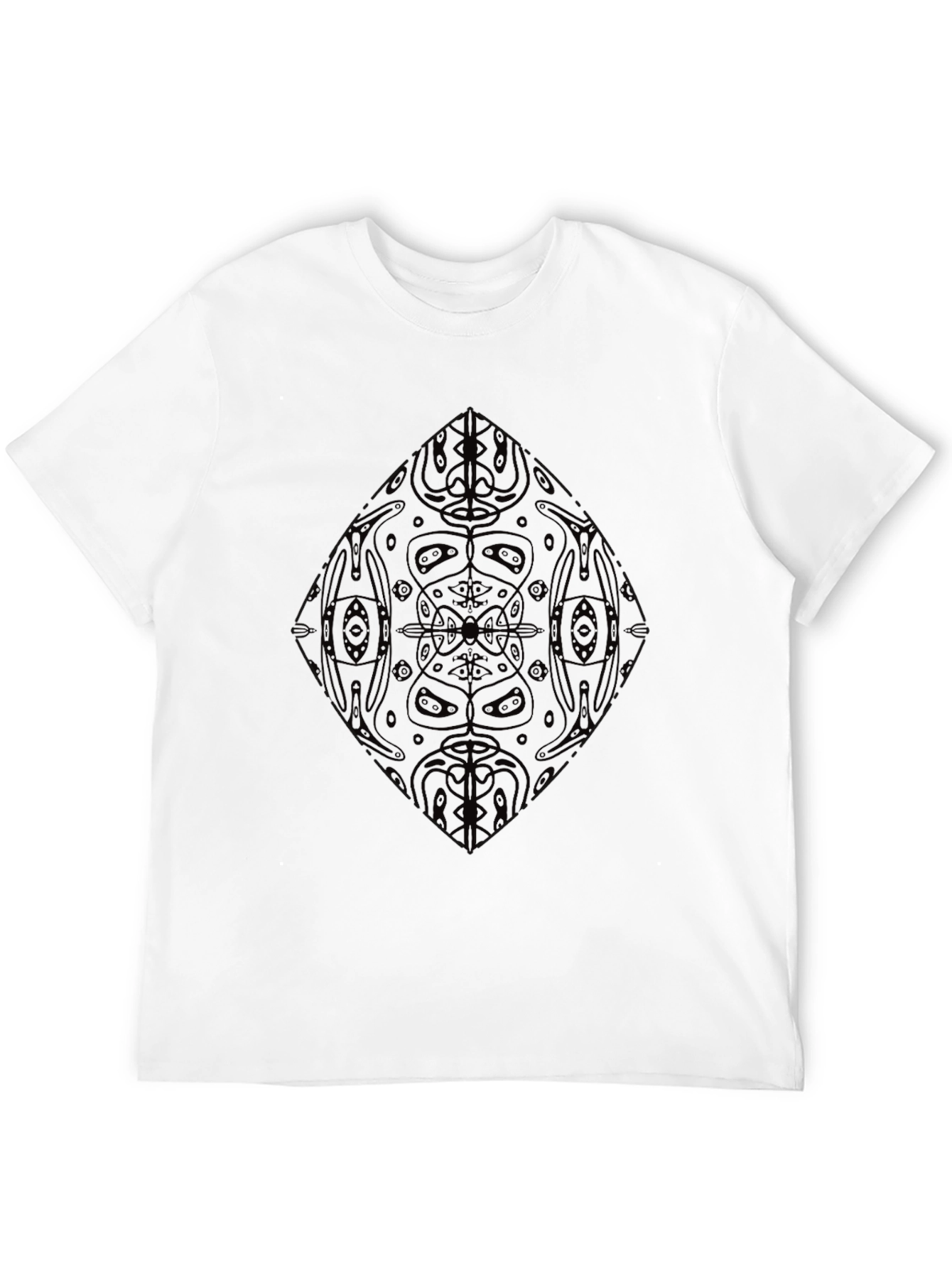 Mens Black Tribal Graphic Tee