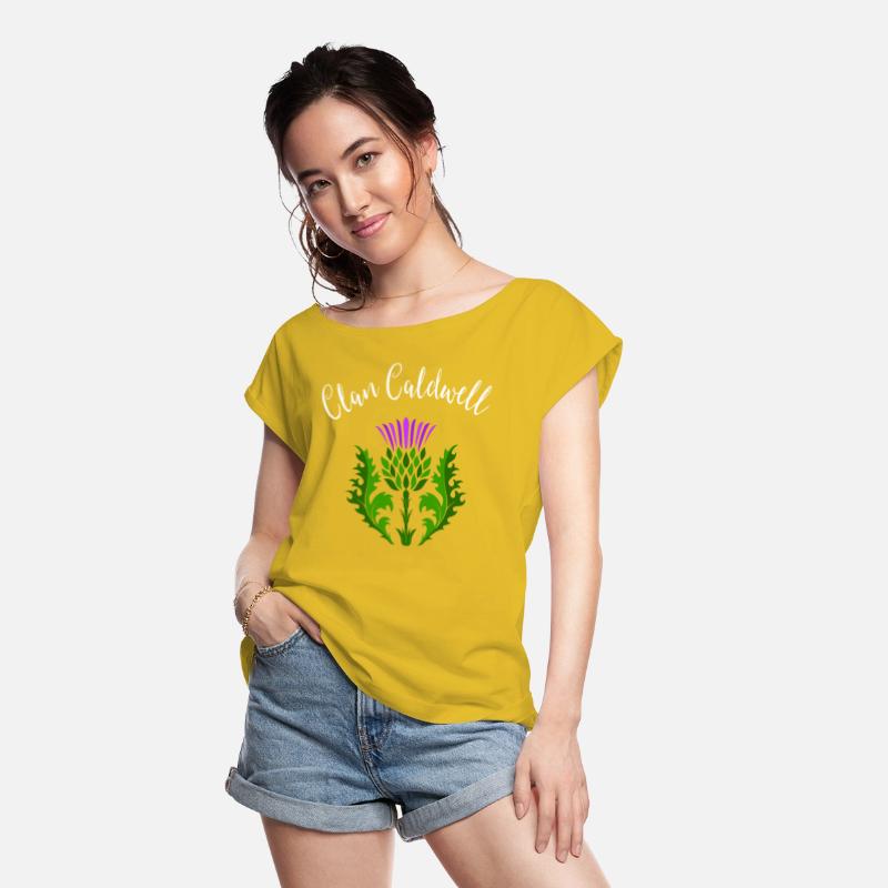 Clan Caldwell Surname Thistle Flower Scottish Clan