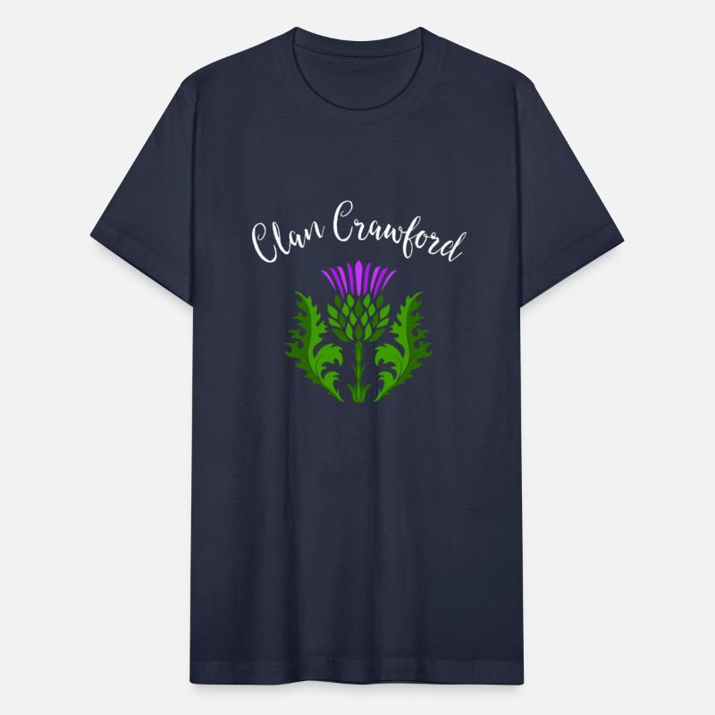Clan Crawford Surname Thistle Flower Scottish Clan