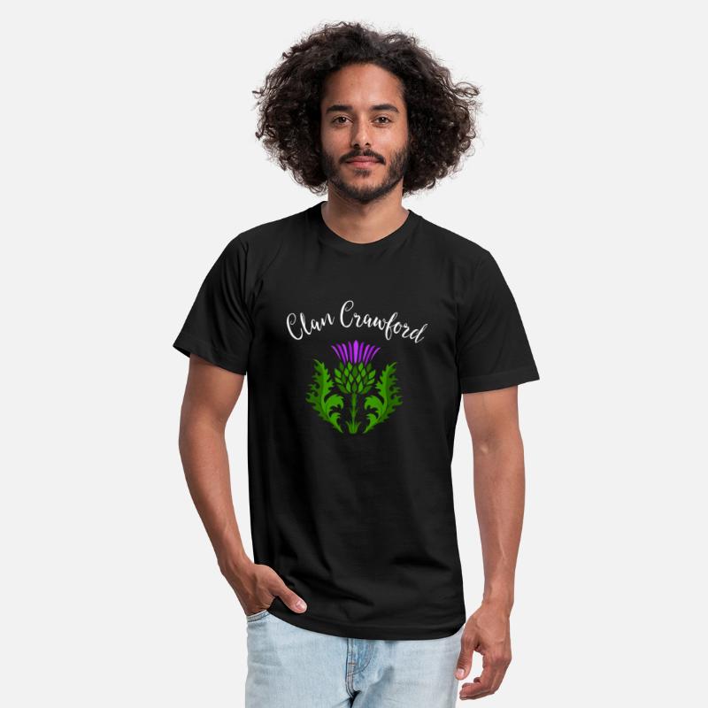 Clan Crawford Surname Thistle Flower Scottish Clan